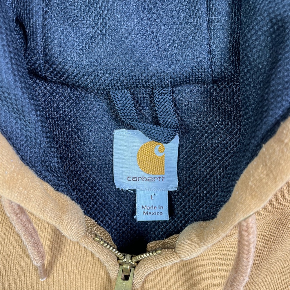 Carhartt Hoodie Brown Full Zip Rain Defender Rutland Thermal Lined jacket - Picture 4 of 6